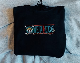 One Piece Anime Hoodie Etsy