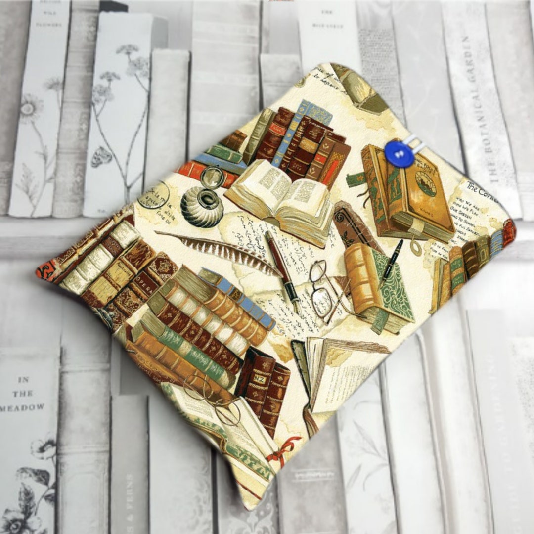 Padded Book Sleeve With Optional Front Pocket, Book Cover, Great Book