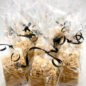 Gold chocolate covered rice krispy treats 1 dozen