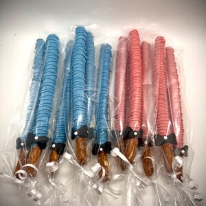 Alice and wonderland themed pretzel rods 1 dozen
