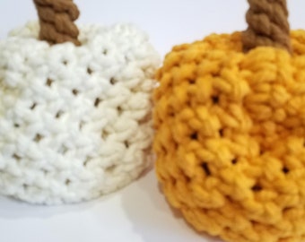 Macrame Pumpkin: Fall Table Centerpiece, Autumn Decor