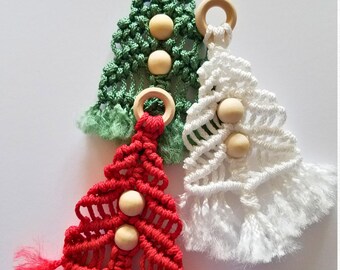 Macrame Christmas Tree Ornament: Handmade Holiday Decor