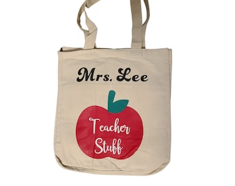 Personalized Teacher tote bag