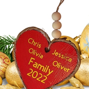 personalized family ornament, custom family ornament, 2023 ornament, Christmas tree ornament, personalized ornament, Christmas