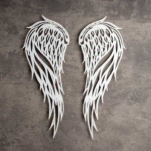 Angel Wings Metal Wall Art, Livingroom Wall Decor, Above Bed Decor, Metal Wall Decor, Angel Wall Art, Trendy Wall Arti Wall Hangigs