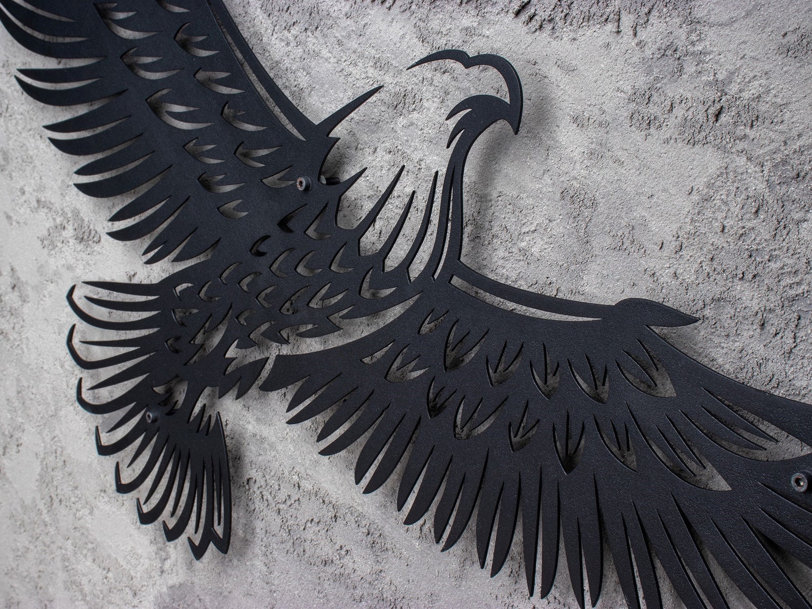 Metal Eagle Wall Art Wings Open Eagle Metal Wall Decor Etsy UK