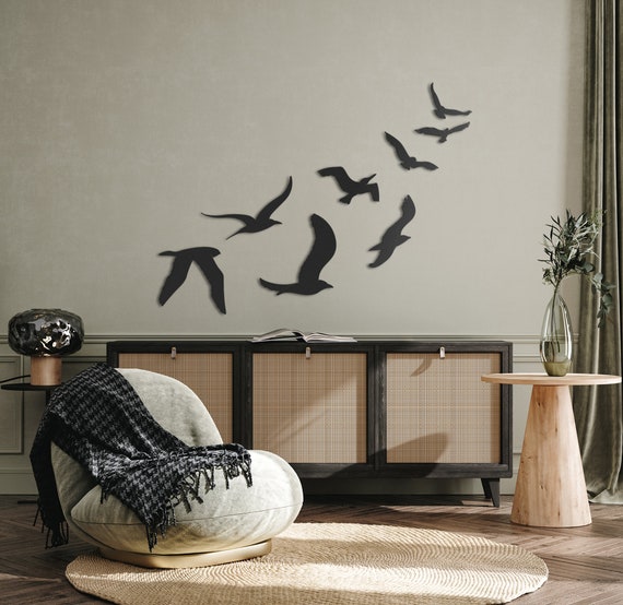 Metal bird wall art deals