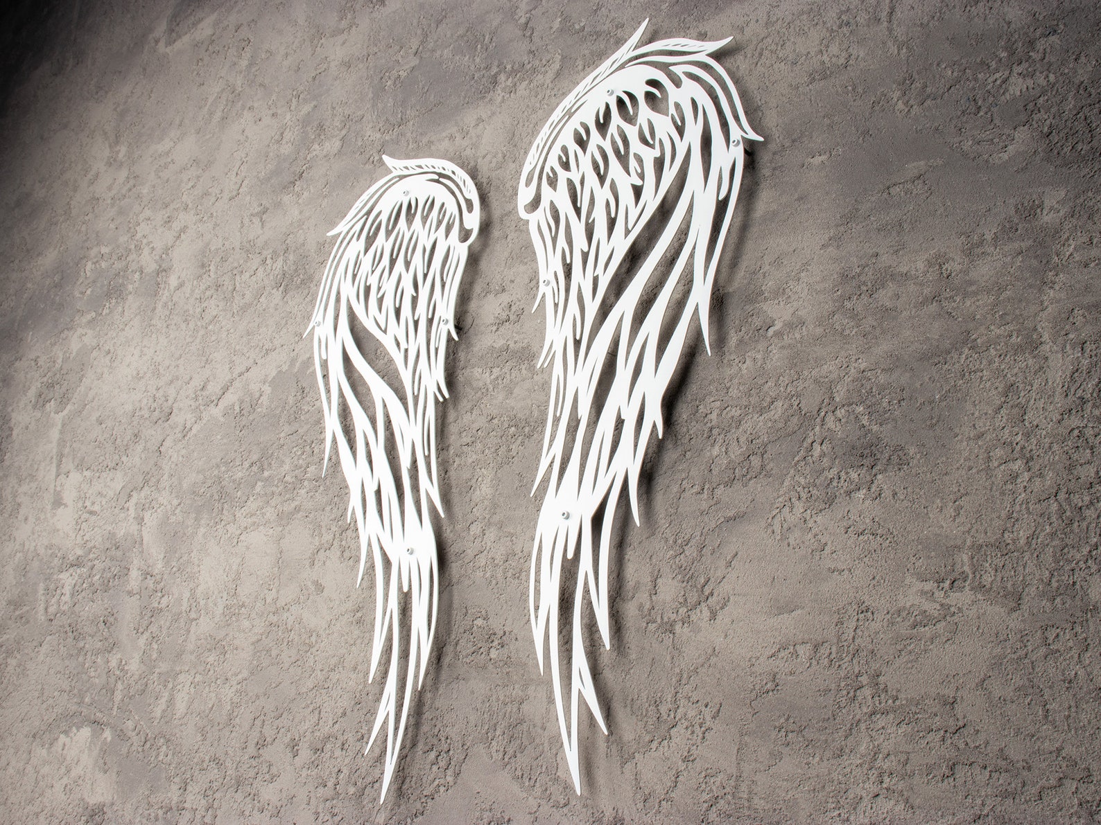 Angel Wings Metal Wall Art Angel Wings Metal Decor Large Etsy