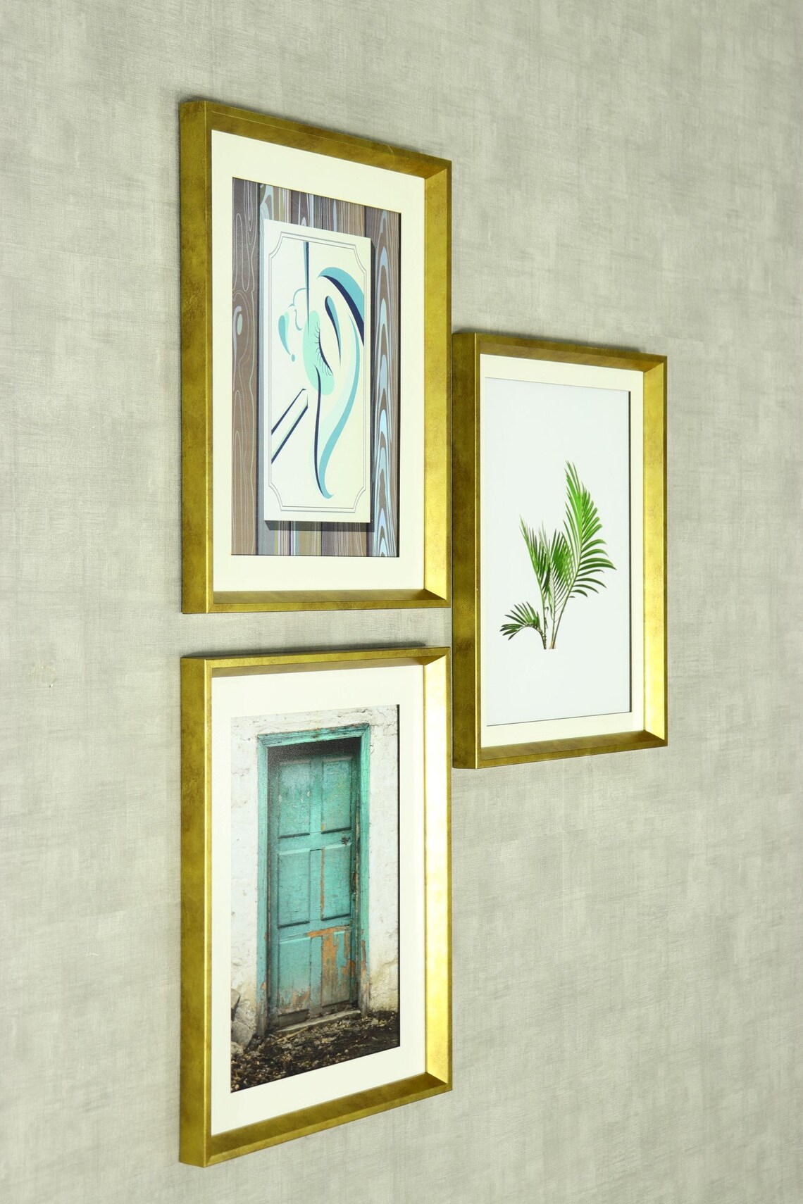 Framed Wall Art Set of 3 Prints Gold Framed Multi Poster Set Etsy