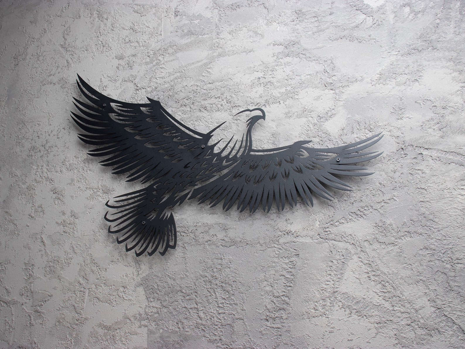 Metal Eagle Wall Art Wings Open Eagle Metal Wall Decor Etsy UK