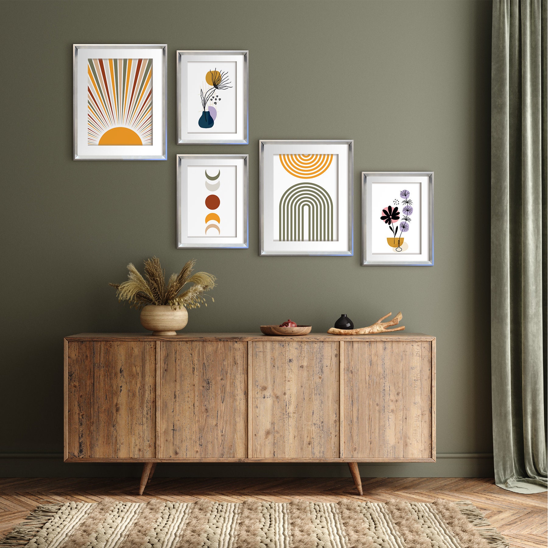 Gallery Wall Set Framed Framed Multi Poster Set for Your Home Etsy