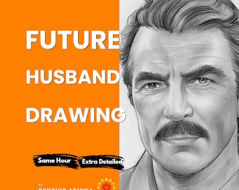 Future Husband Drawing+Free Description, Future Life Partner Drawing, Future Boyfriend Drawing, Soulmate Drawing.