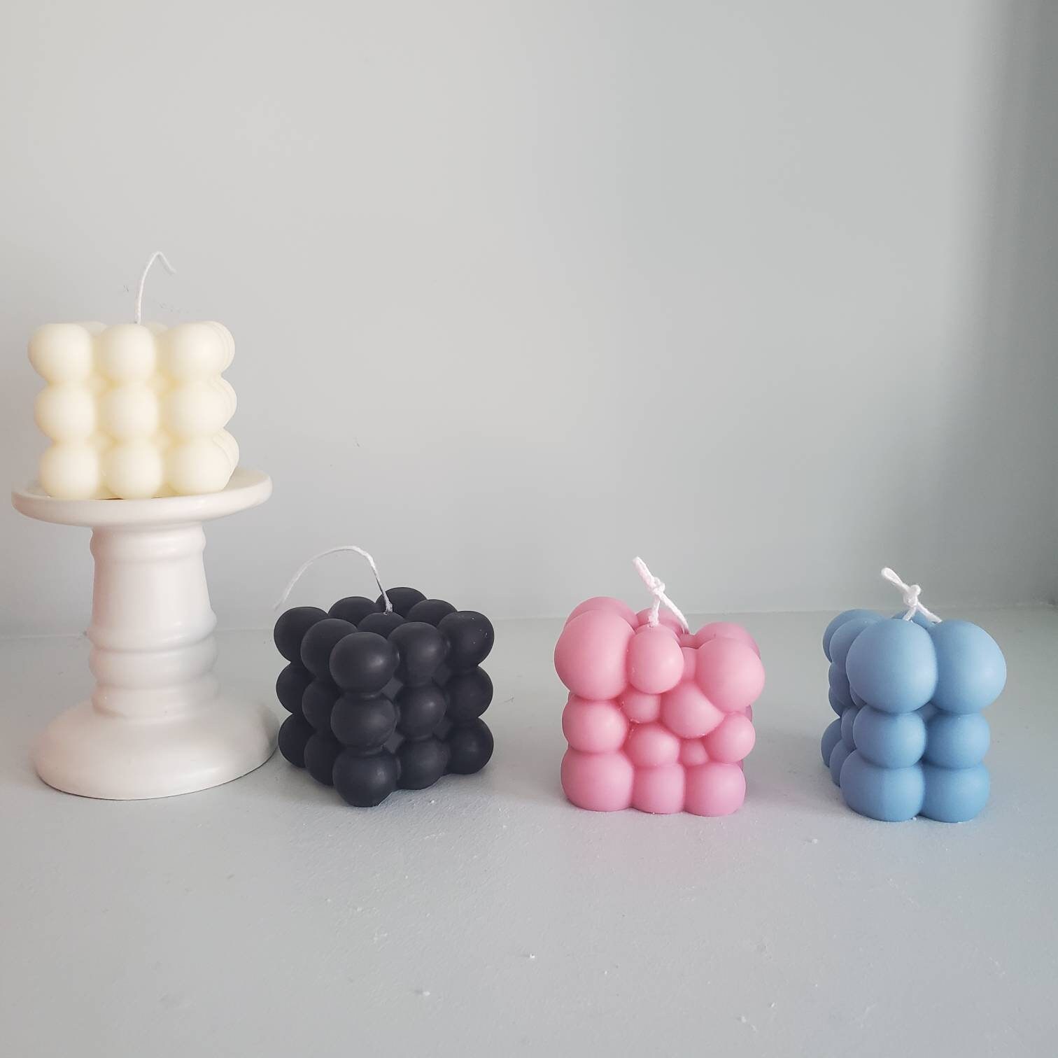 Scented Bubble Cube Candles, Home Decor, Soy Wax, Aromatherapy Candle,  Aesthetic Room Decor, Cute Danish Paste