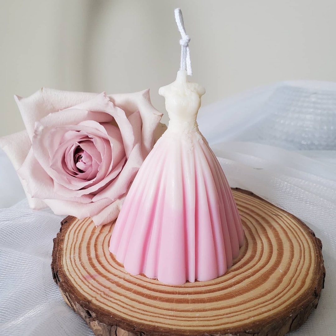 Wedding candle dress candle bridal shower gift wedding Etsy Nederland