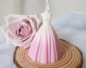 Wedding candle, dress candle, bridal shower gift, wedding planning, Wedding Gift, events candle