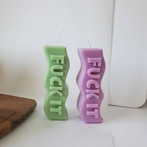 Middle finger candle, fuck it candle, cool candle, best friend gift, funny shape candle, aesthetic room decor, small candle image 8