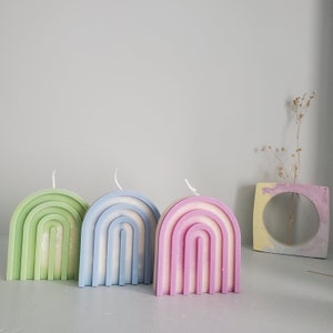 Arch candle, adorable shaped candle, minimalist room decor,  gift for him, gift for her