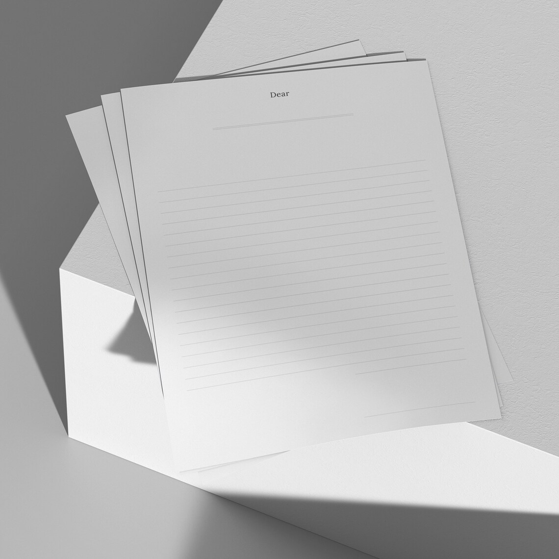 Printable Letter Paper Bundle Stationary Paper Lined Letter Etsy
