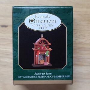 1997 Hallmark Ornament - Ready for Santa - Miniature
