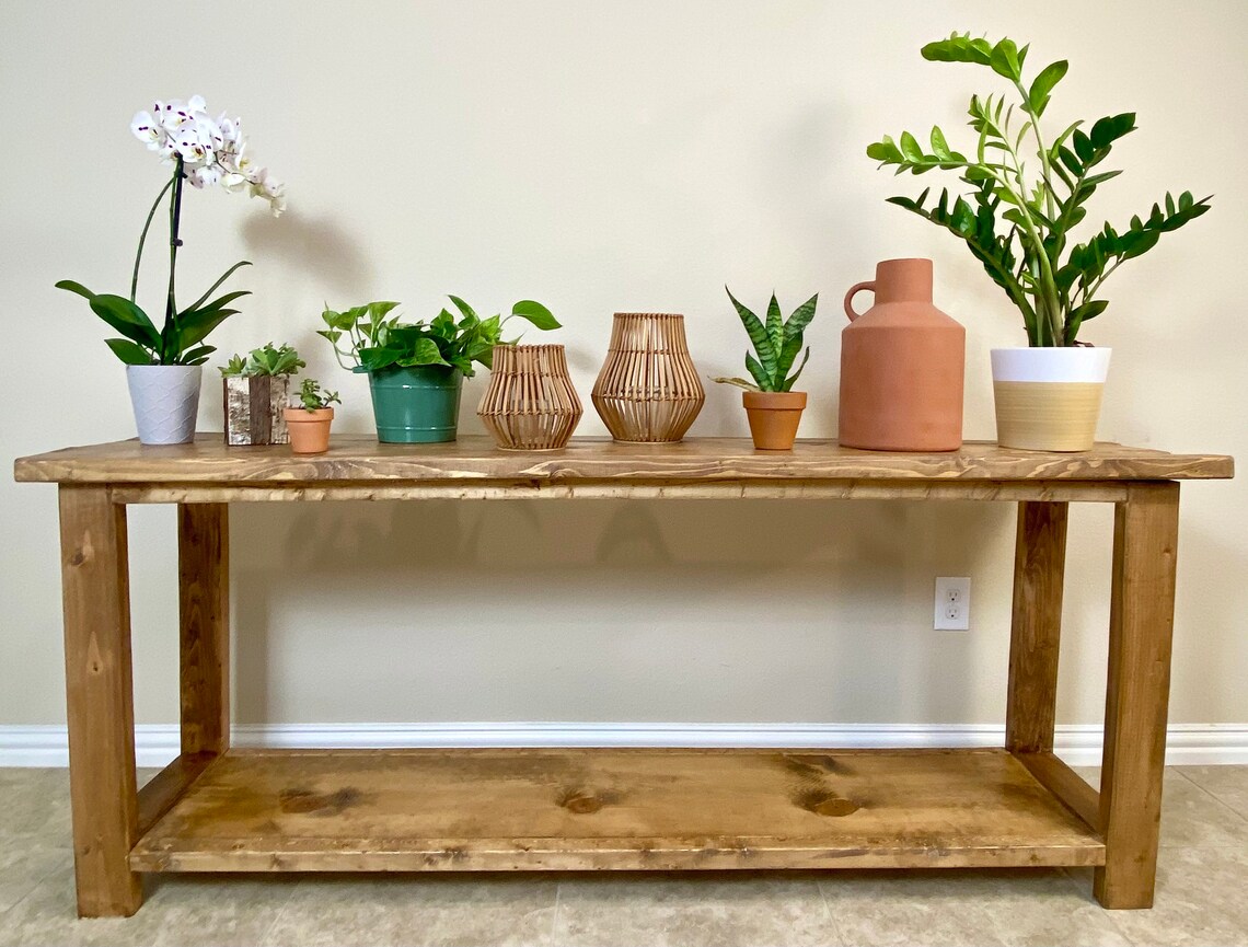 Farmhouse Entryway Console Table Etsy