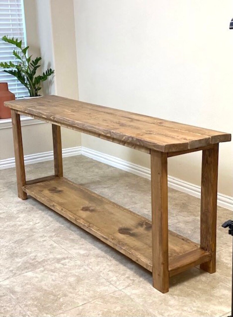 Farmhouse Entryway Console Table Etsy