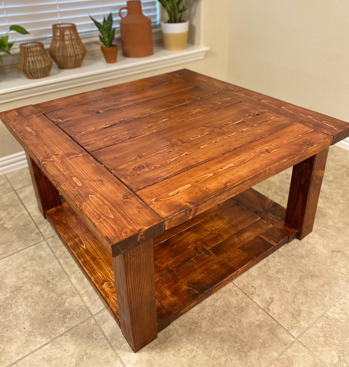 Farmhouse Coffee Table Etsy