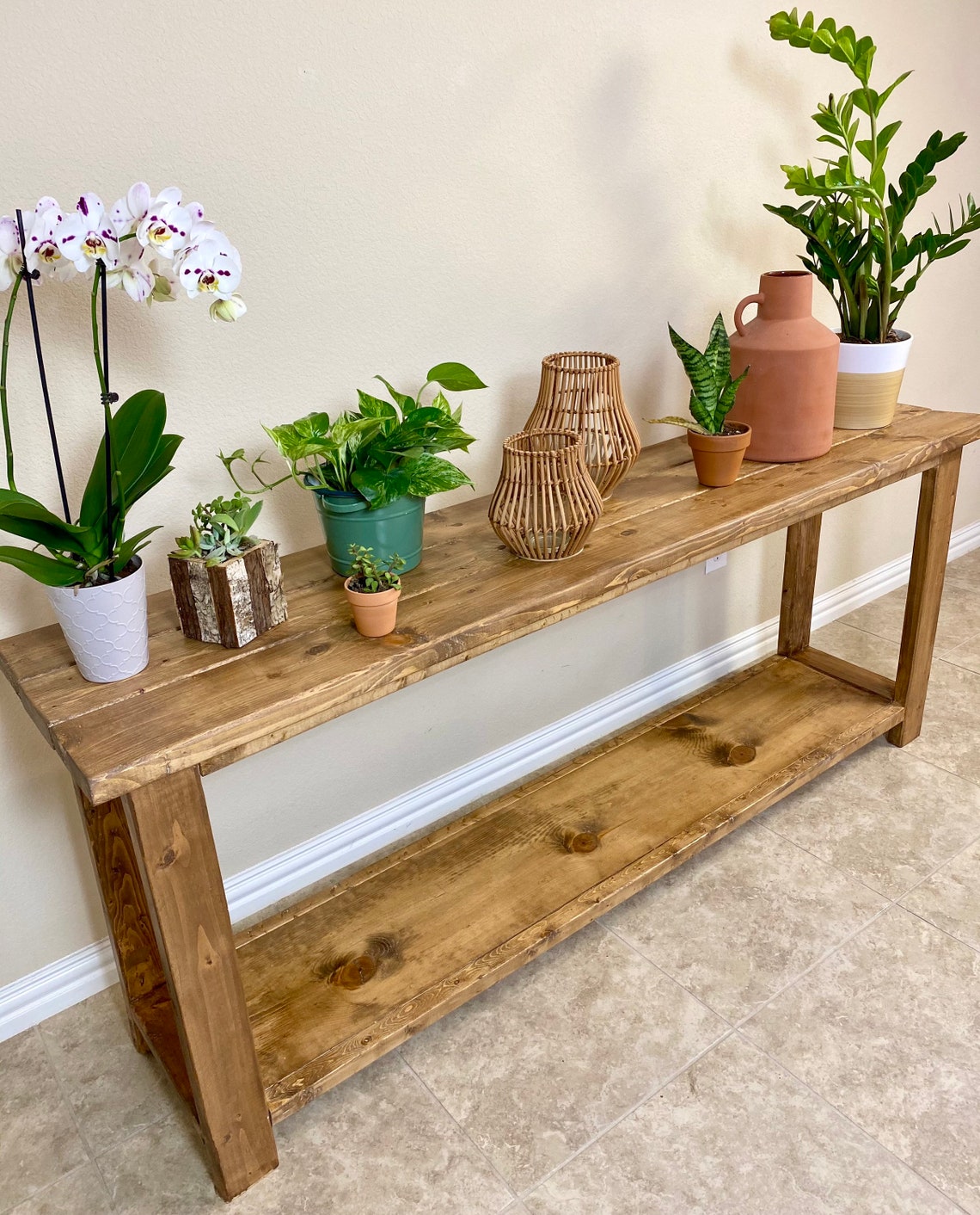 Farmhouse Entryway Console Table Etsy