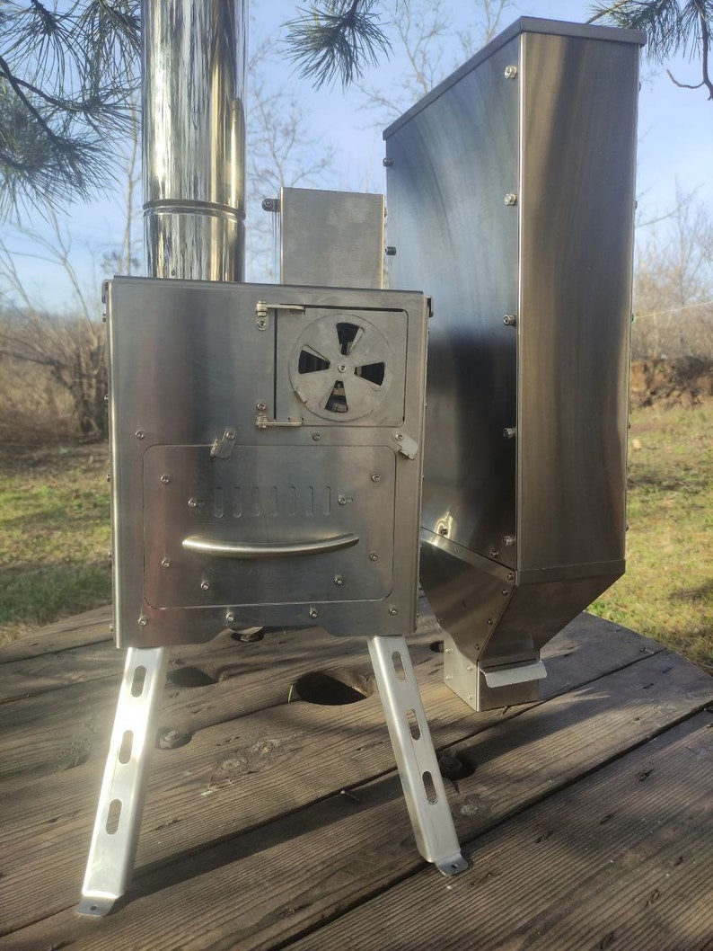 Custom Order Pellet Stove With 12 Liter Hopper for Camping, Tent, Small