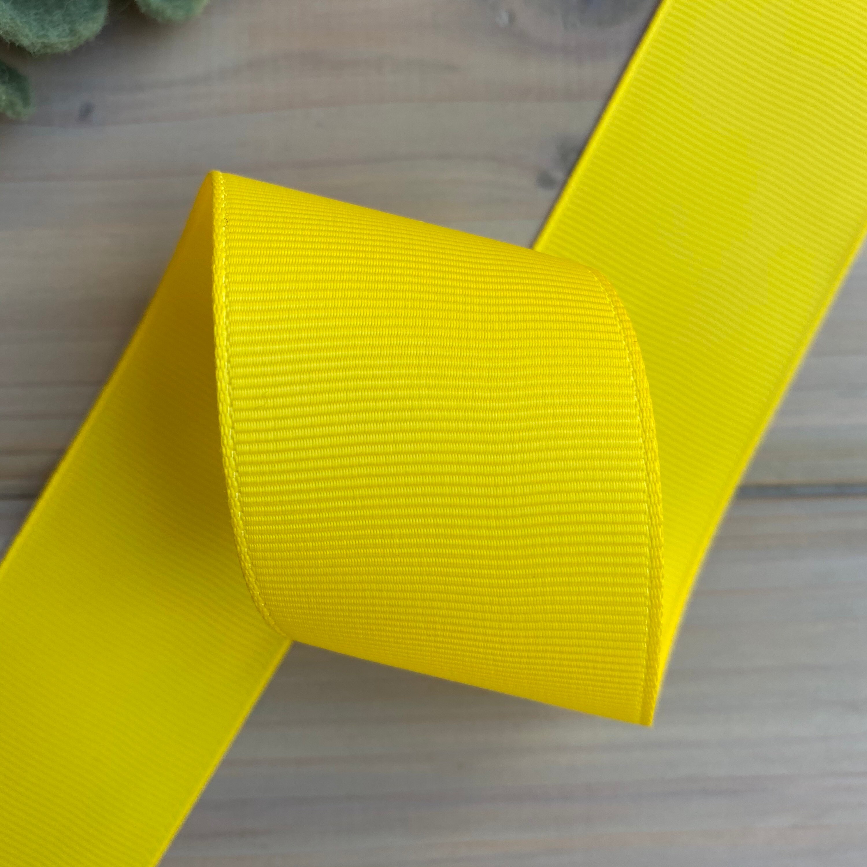 Yellow Grosgrain Ribbon 2.25 1.5 7/8 3/8 Ribbon Hair Etsy
