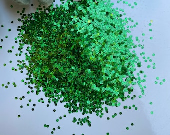 Dark Green Chunky Glitter