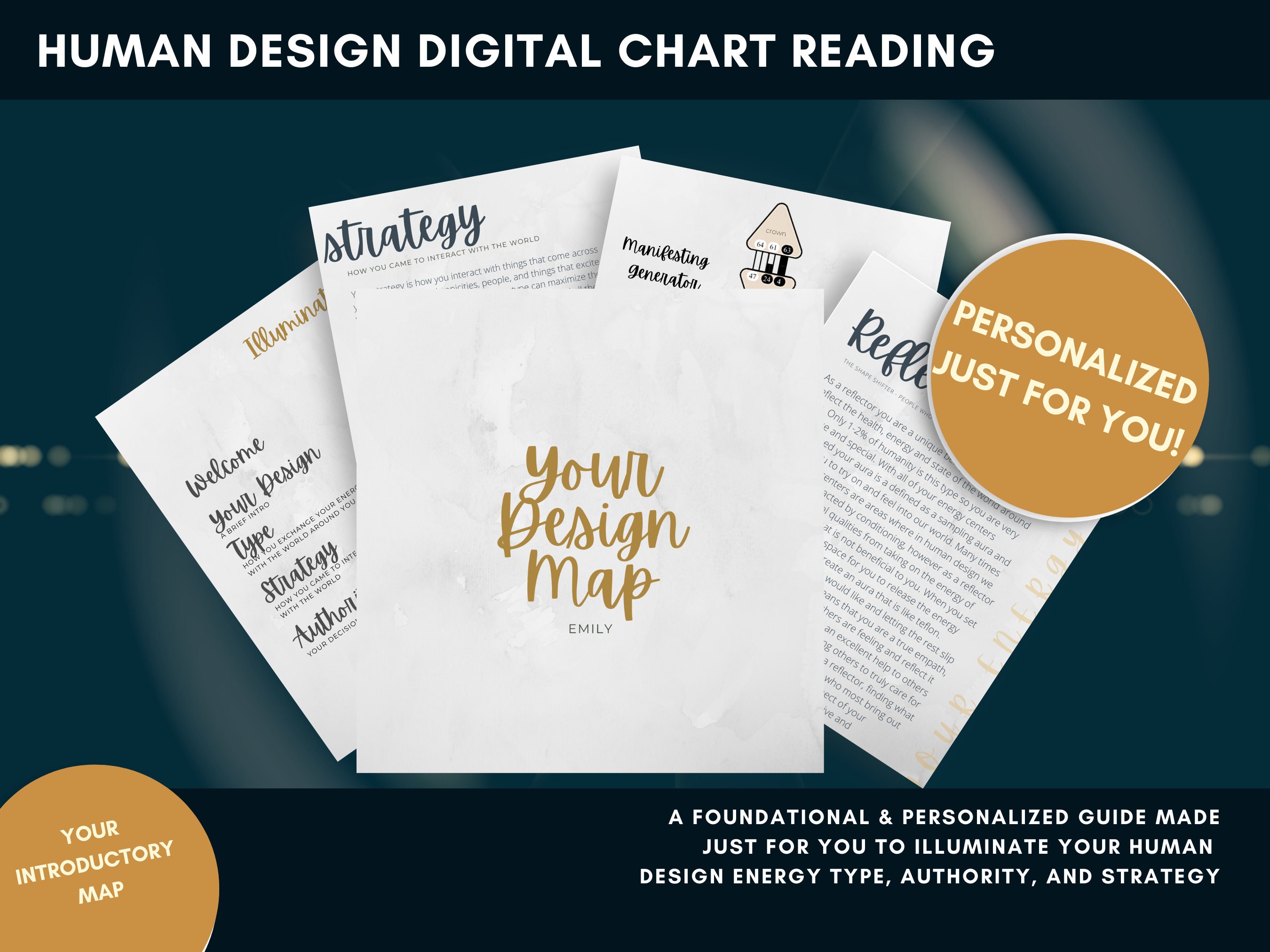 HUMAN DESIGN Chart Reading Map - an Introduction - Etsy