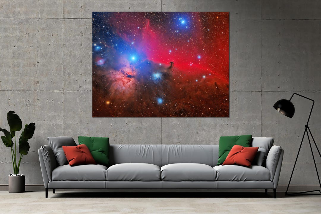 Space Horsehead Flame Nebula Nasa Canvas Print Wall Print Canvas Art ...