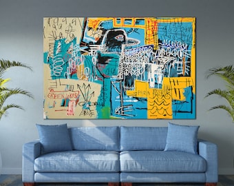 BIRD ON MONEY Graffiti-Kunst Moderne Wandkunst Impressionismus Kunstdruck Basquiat Leinwanddruck Urbane Wandkunst Warhol-Druck Trendige Wandkunst Gerahmt