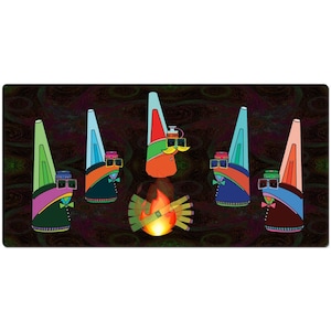 Pufftuxedo Bonfire Crew Desk Mats