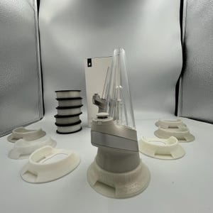 New Puffco Peak Base Stabilizer UV Glow Transparent 3D Printed | Black Light Reactive