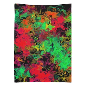 Mini-----Massive Tapestry |  Splatter Master | Puffbro'S Custom Liquid Abstract Tapestries