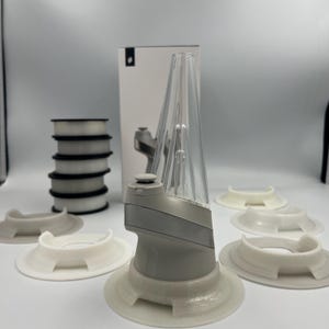 New Puffco Peak Heavy Glass Top Stabilizer UV Glow Transparent 3D Printed | Black Light Reactive