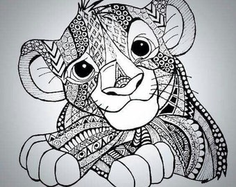 Download Lion King Mandala Etsy