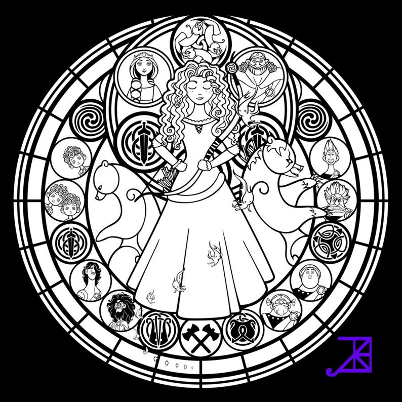 Download Brave Svg Mandala Cut File Drawing Illustration Art Collectibles Wearefunnel Com
