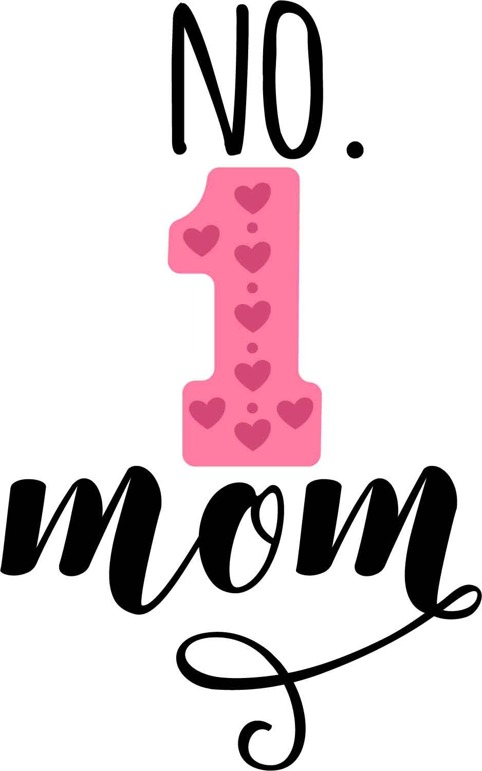 Number 1 mom svg png jpeg | Etsy
