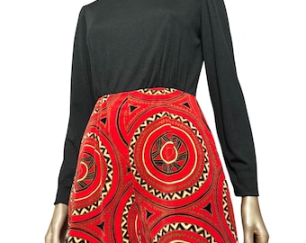 Vintage 1960s/70s Groovy Velvet Romper