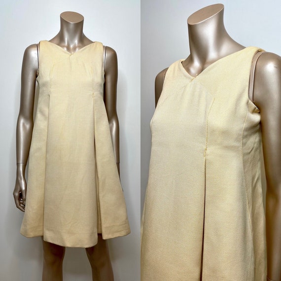 Vintage 1960s Geoffrey Beene Pleated Mini Dress - image 1