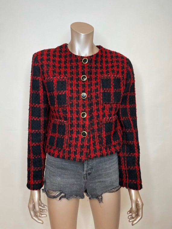 Vintage 1980s Ann Taylor Studio Cropped Blazer - image 4