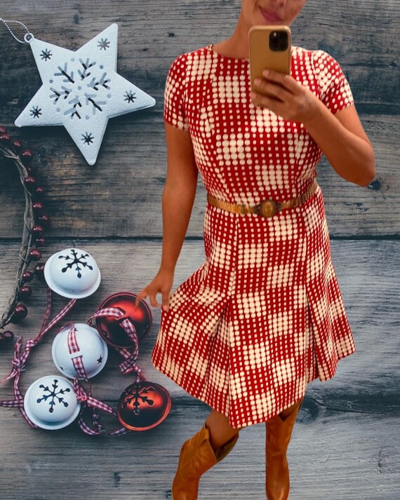 1960s polka dot hot sale dress
