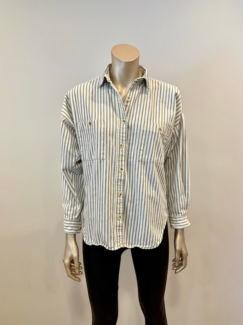 Vintage 1980s Banana Republic Button Down Shirt Mill Valley Label