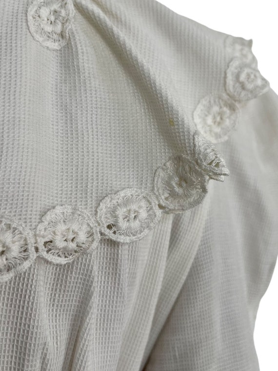 Vintage 1940s Ruffle Collar Gingam Dress - image 6