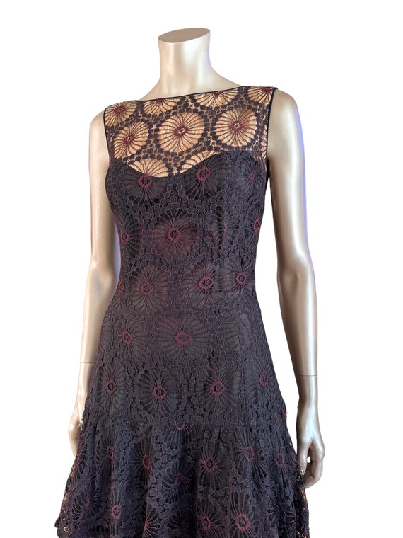 Vintage 1940s/50s Lace Overlay Dress - image 3