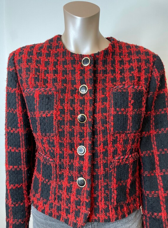 Vintage 1980s Ann Taylor Studio Cropped Blazer - image 3