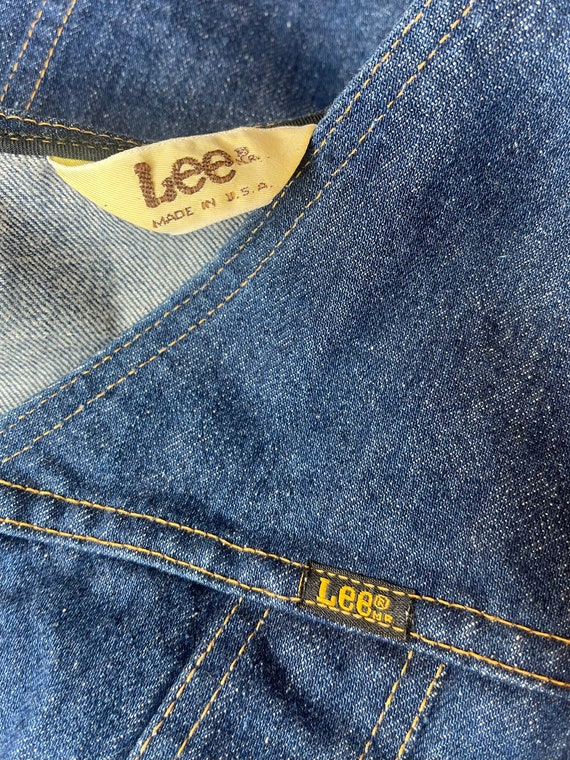 Vintage 1970s/80s Lee Denim Vest Made in USA - image 6