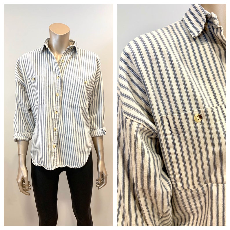 Vintage 1980s Banana Republic Button Down Shirt Mill Valley Label